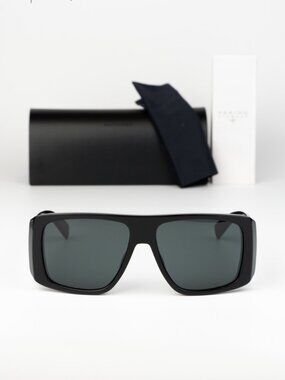 Saint Laurent Men Sunglasses Black Grey Square SL832 001 NEW AUTHENTIC